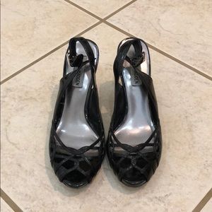 🔥Black peep toe Steve Madden heels
